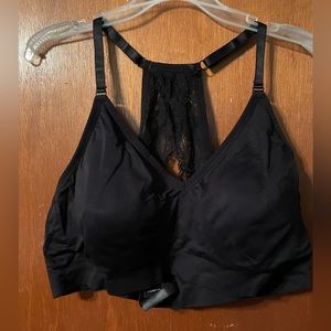 Lightly lined seamless bralette 4x nwot